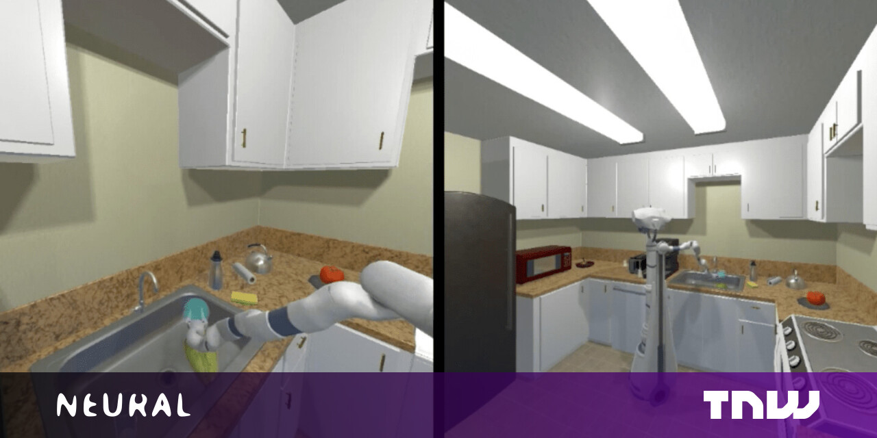 photo of This virtual training suite trains a robotic arm to move objects in complex scenarios image