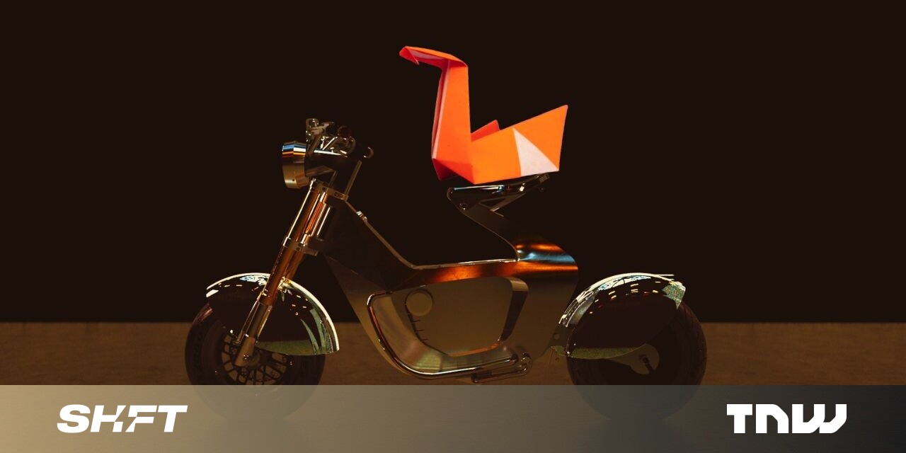Esta escooter parece um pato de origami feito de aço – e ecu curto