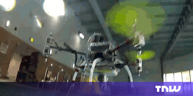 This drone can fly through the air and under water