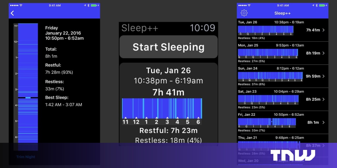 Sleep++ 2.0 has a brand new algorithm for better sleep tracking on Apple Watch