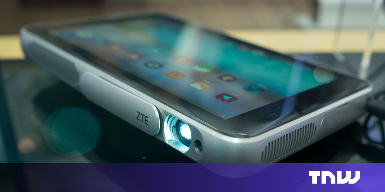 ZTE stuck a tablet on the back of a projector for no apparent reason