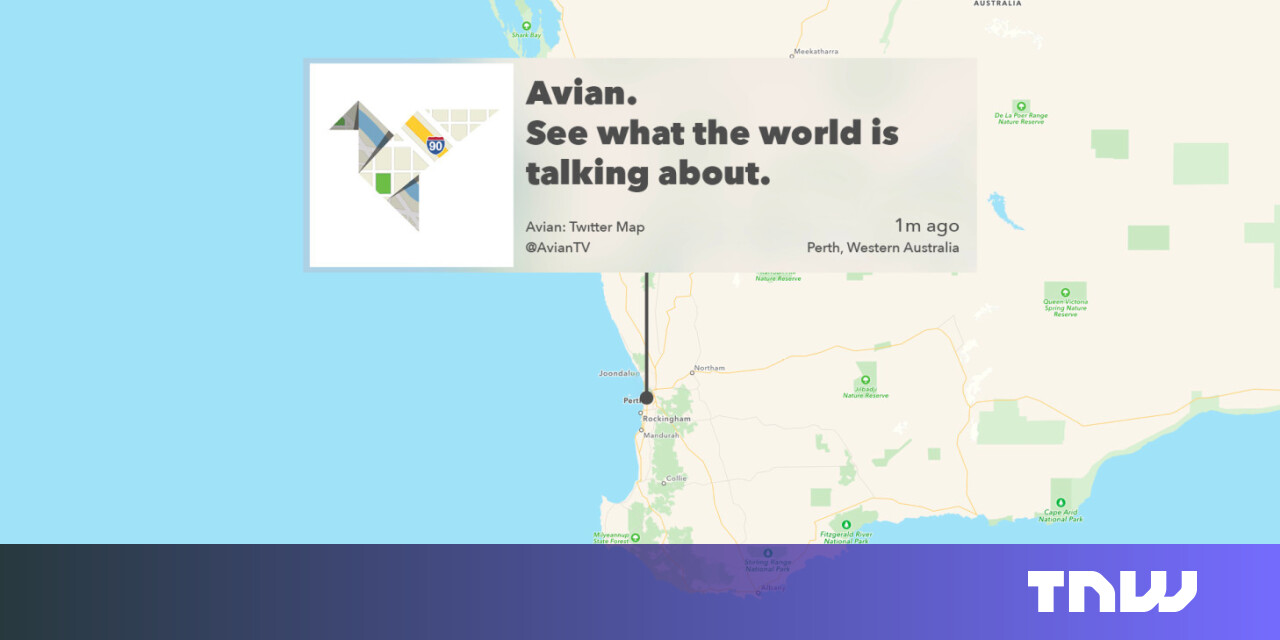 Avian for Apple TV reimagines Twitter as an interactive map