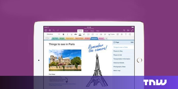 Microsoft's merges OneNote iPhone and iPad apps