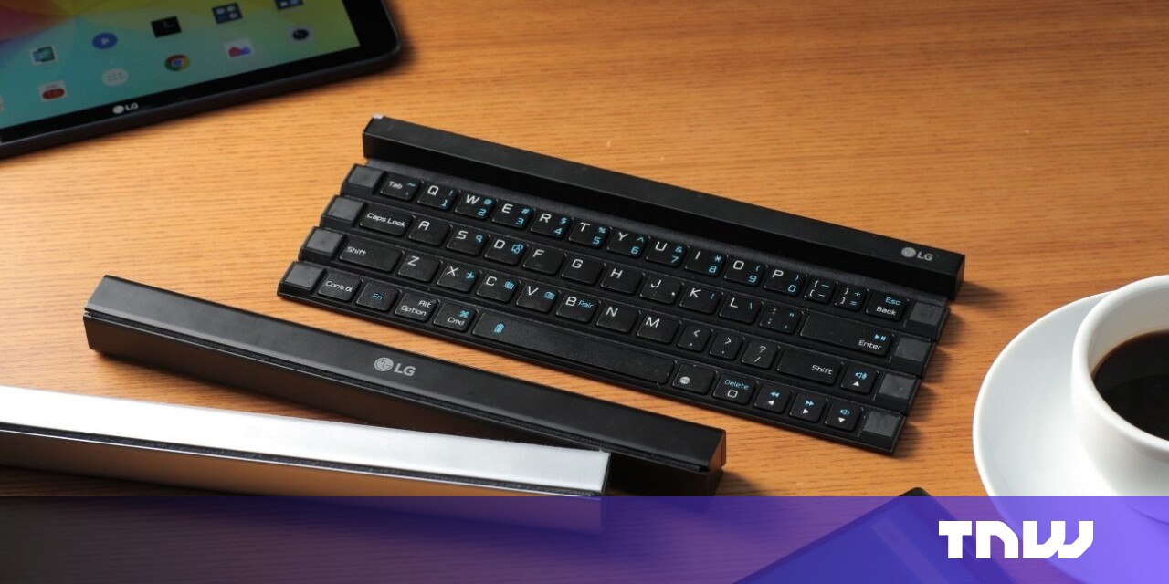 LG's new Bluetooth keyboard folds into a pocket-sized stick