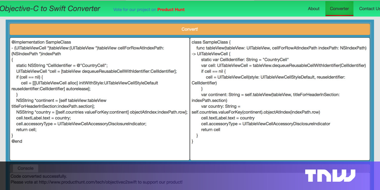 ObjectiveC2Swift will help you translate your tired Objective C code to ...