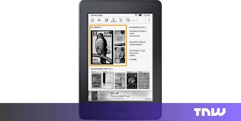 Amazon's Kindles are finally getting a new home screen