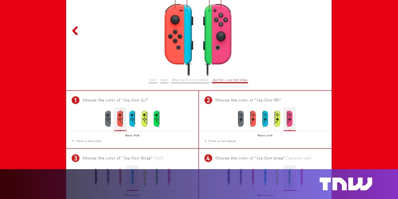 Nintendo now lets you pick your own Switch color combo