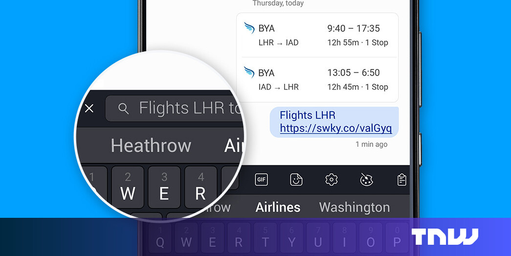 SwiftKey adds a surprisingly handy search bar to its Android keyboard