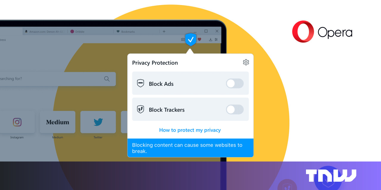Opera 64 now protects users against tracking scripts