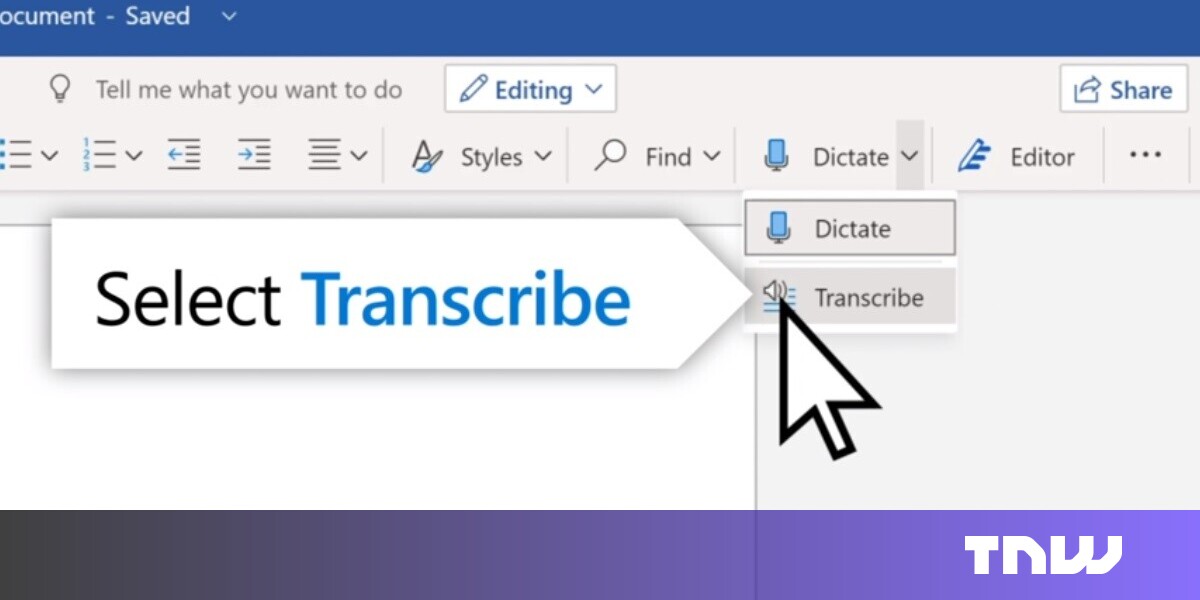 How to use Microsoft Word’s new ‘Transcribe’ tool