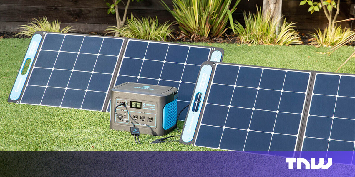 This solar generator set can power your home for up to a week. And it’s ...