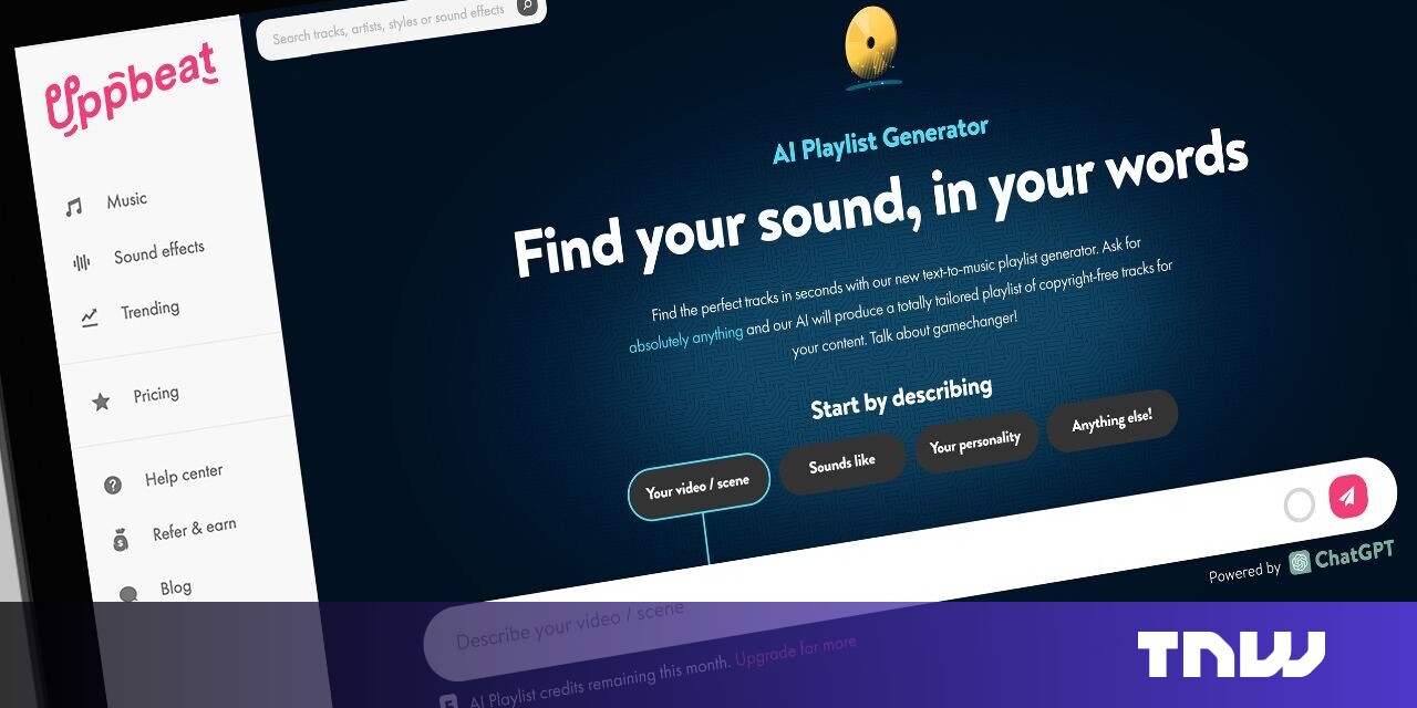 #This AI tool taps ChatGPT to turn your text into music playlists