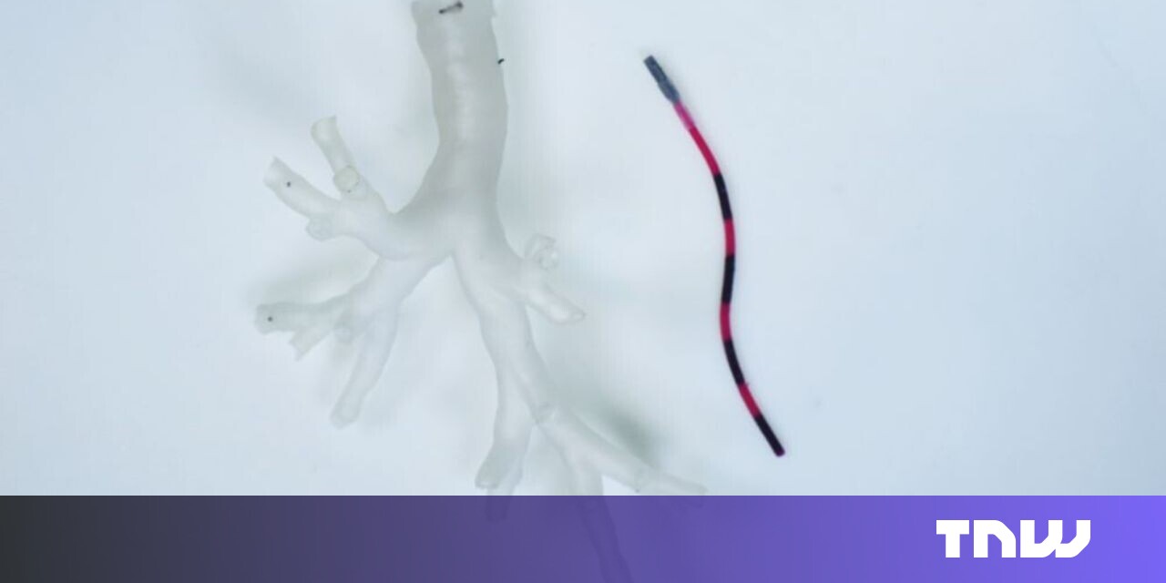 These robotic tentacles could travel into the lungs to treat cancer These robotic tentacles could travel into the lungs to treat cancer