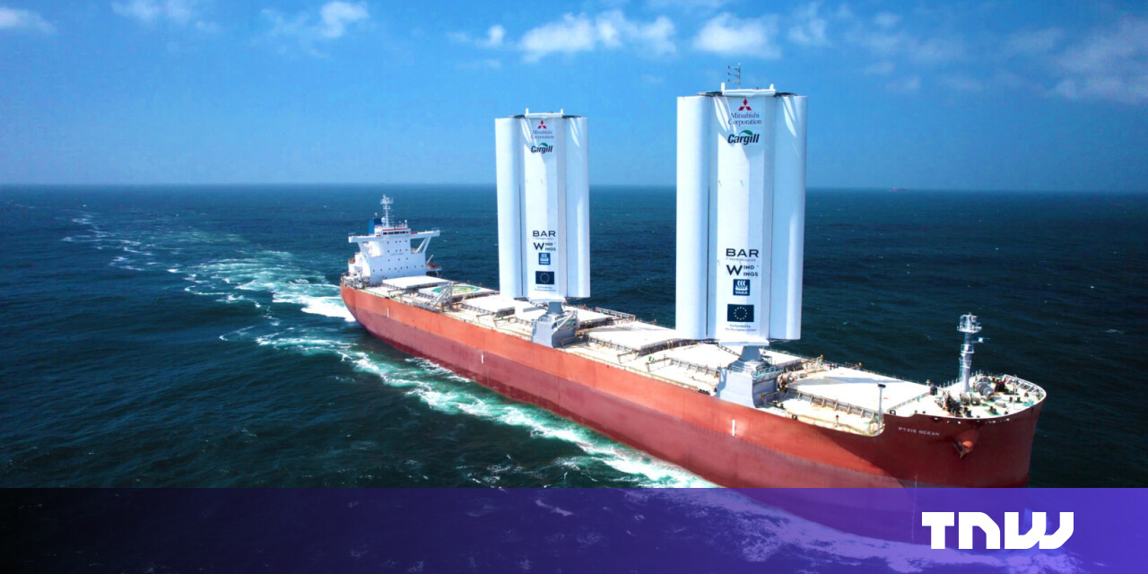 Cargo ship retrofitted with ‘WindWings’ charters course for greener voyages Cargo ship retrofitted with ‘WindWings’ charters course for greener voyages