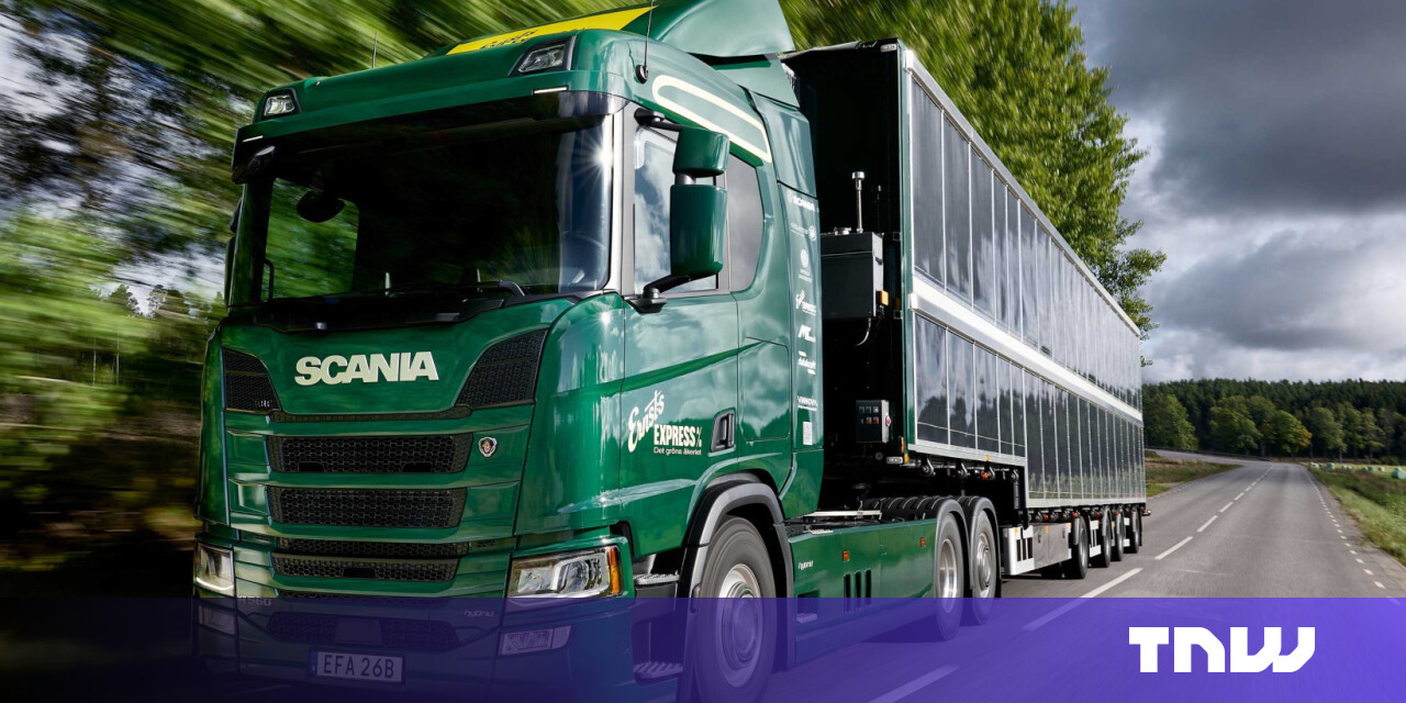 #Sweden’s Scania unveils world’s first semi-truck covered in solar panels