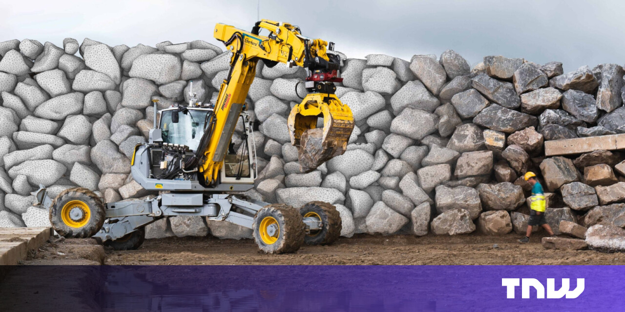 #This robotic digger could construct the buildings of the future