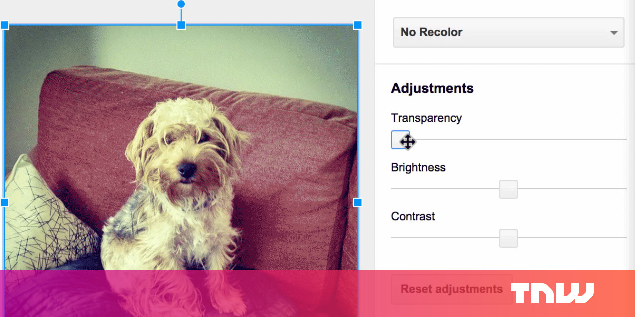 Google Slides Gets Opacity Brightness And Contrast Editing