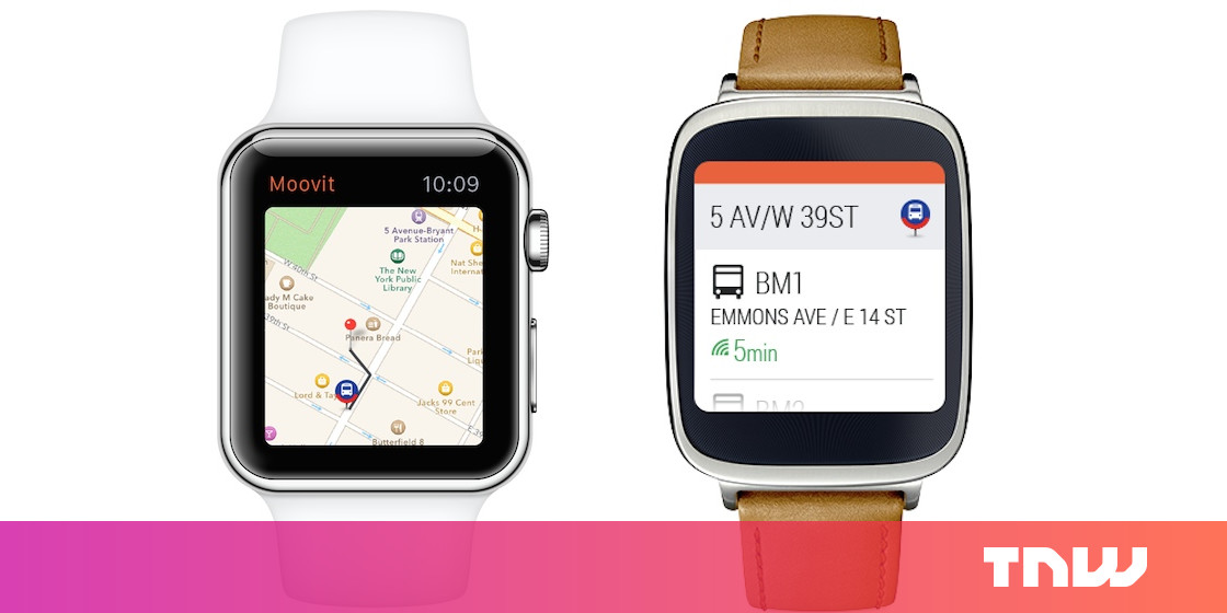 Moovit Reveals Apple Watch And Android Wear Apps