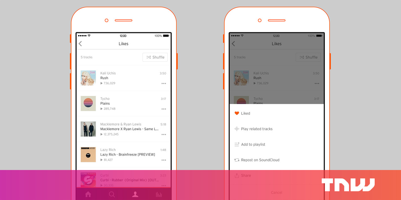 SoundCloud for iOS update adds related tracks playback and better playlist management