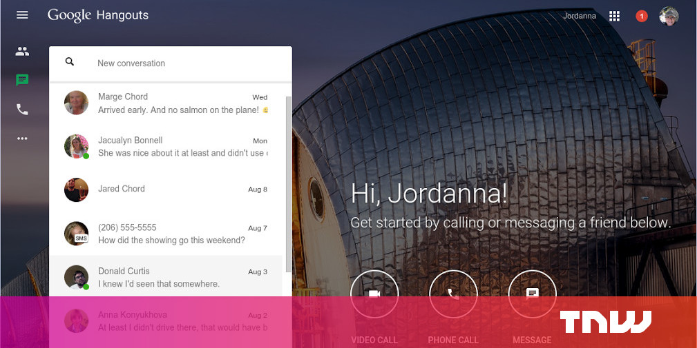 google hangouts finally has its own website