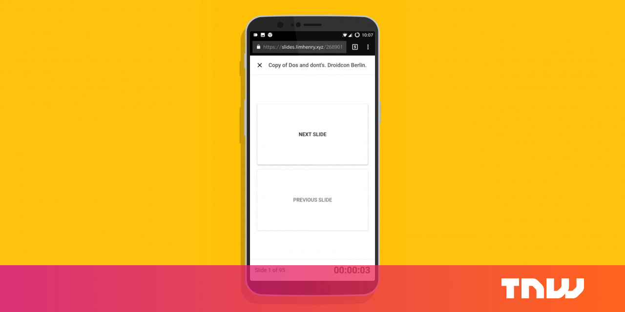 google slides remote control
