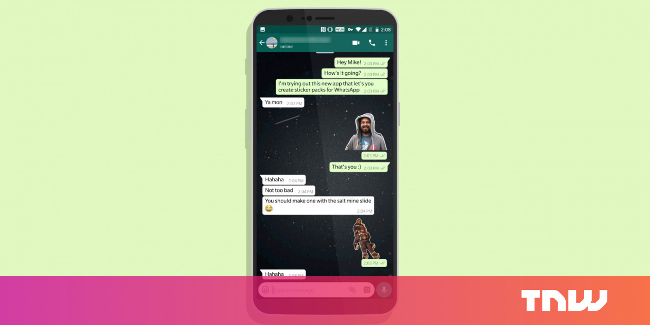 Turn any photo into a WhatsApp sticker with this free Android app