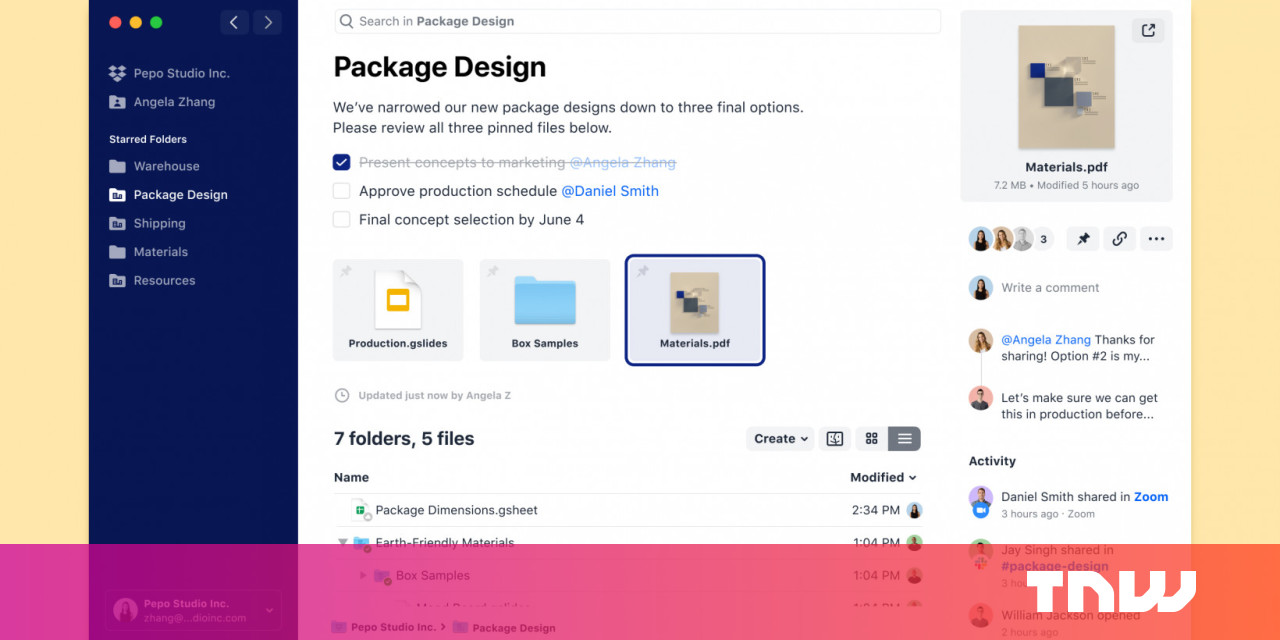 photo of The new Dropbox redesign turns the app into a productivity launchpad image