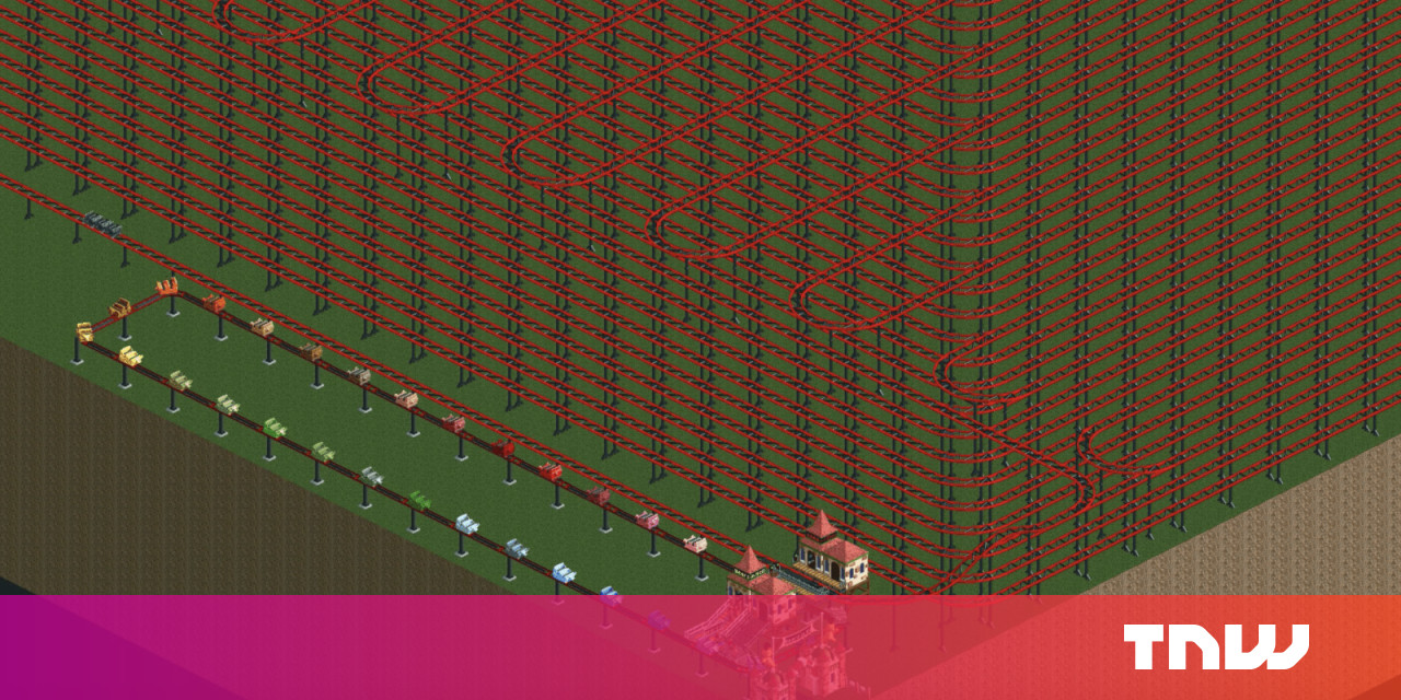 Rollercoaster Tycoon 2 Fan Builds A Coaster That Takes 45 Years To