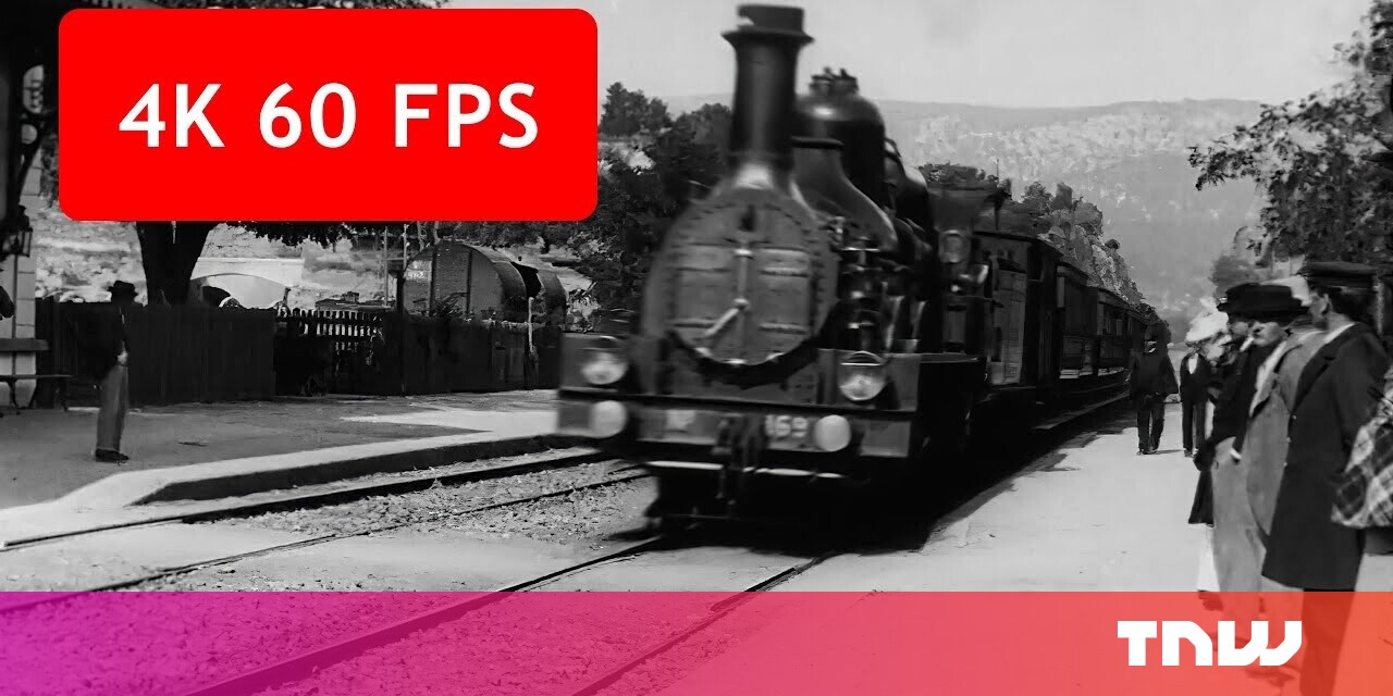 Watch Ai Developer Upscales Famous 1895 Train Scene To 4k At 60 Fps
