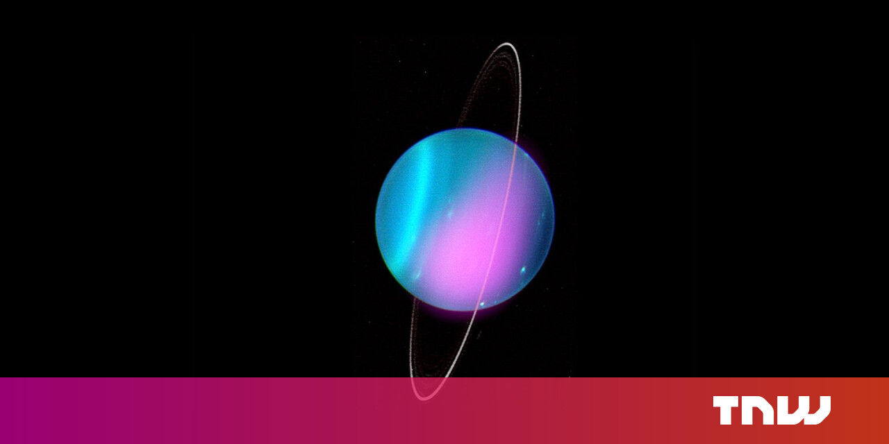 X-rays out of Uranus make the ice planet look like an '80s album cover