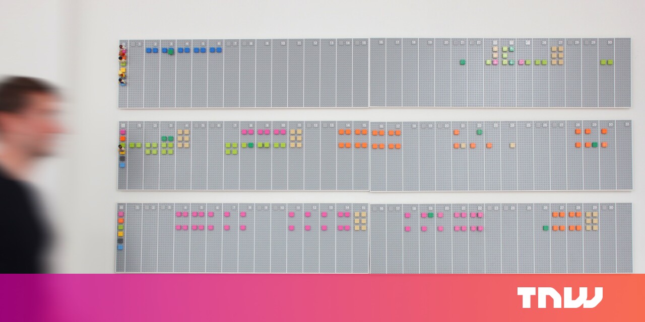 This awesome LEGO wall planner syncs digitally with your Google