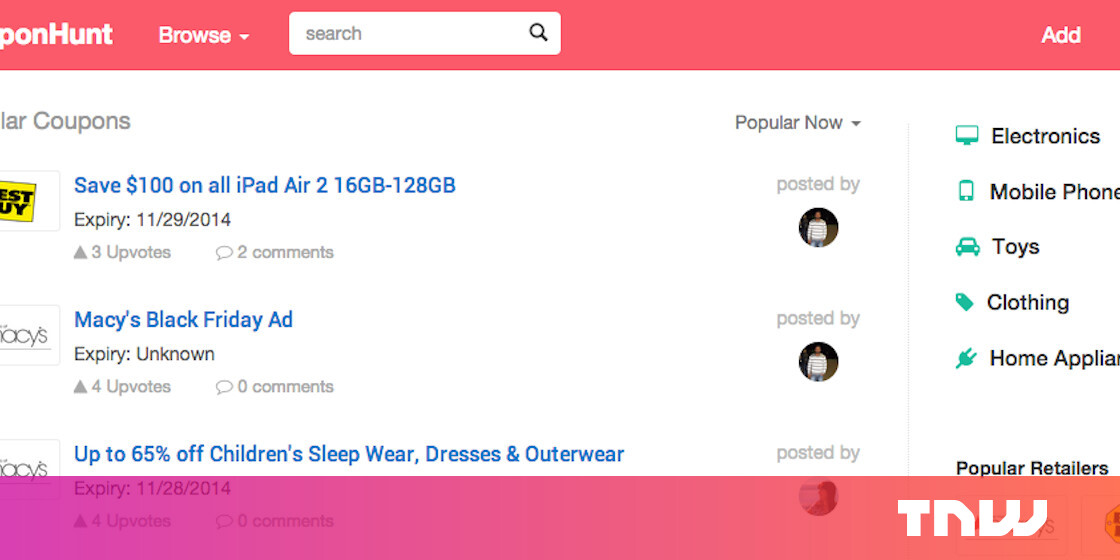 CouponHunt: Product Hunt for Black Friday coupons