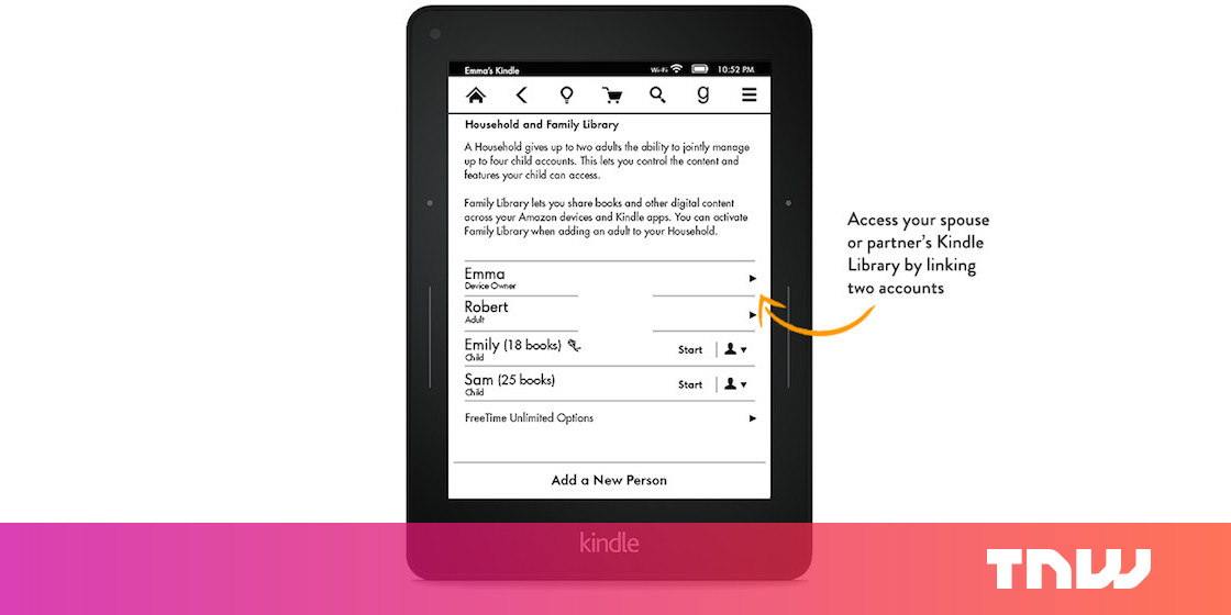 Amazon Kindle Update: Share Books With The Whole Family