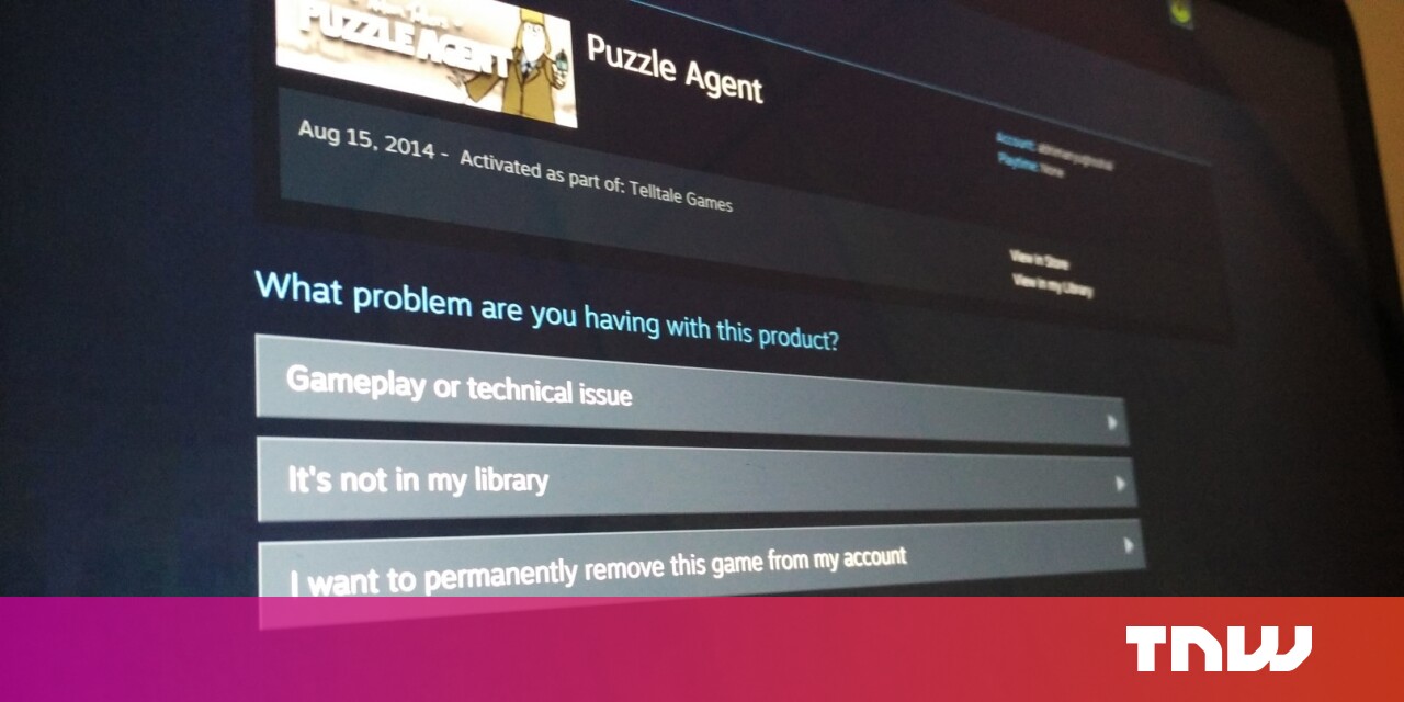 Steam now lets you remove games from your account for good