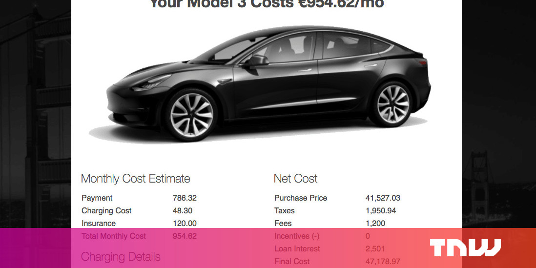 Average Insurance Cost Of Tesla Model 3 Tesla calculator estimates the monthly costs of owning a Model 3