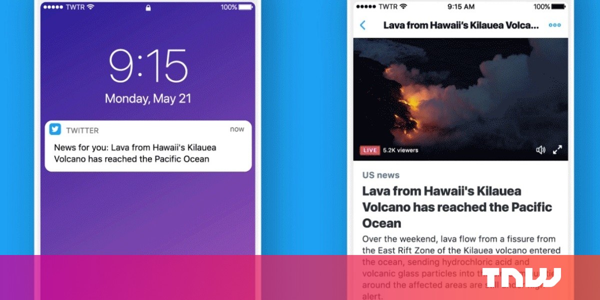 Twitter wants to send you personalized news notifications