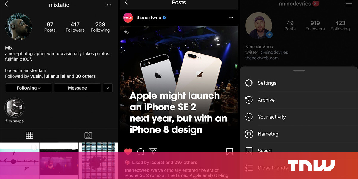 Instagram now supports dark mode on iOS 13 — here's how to