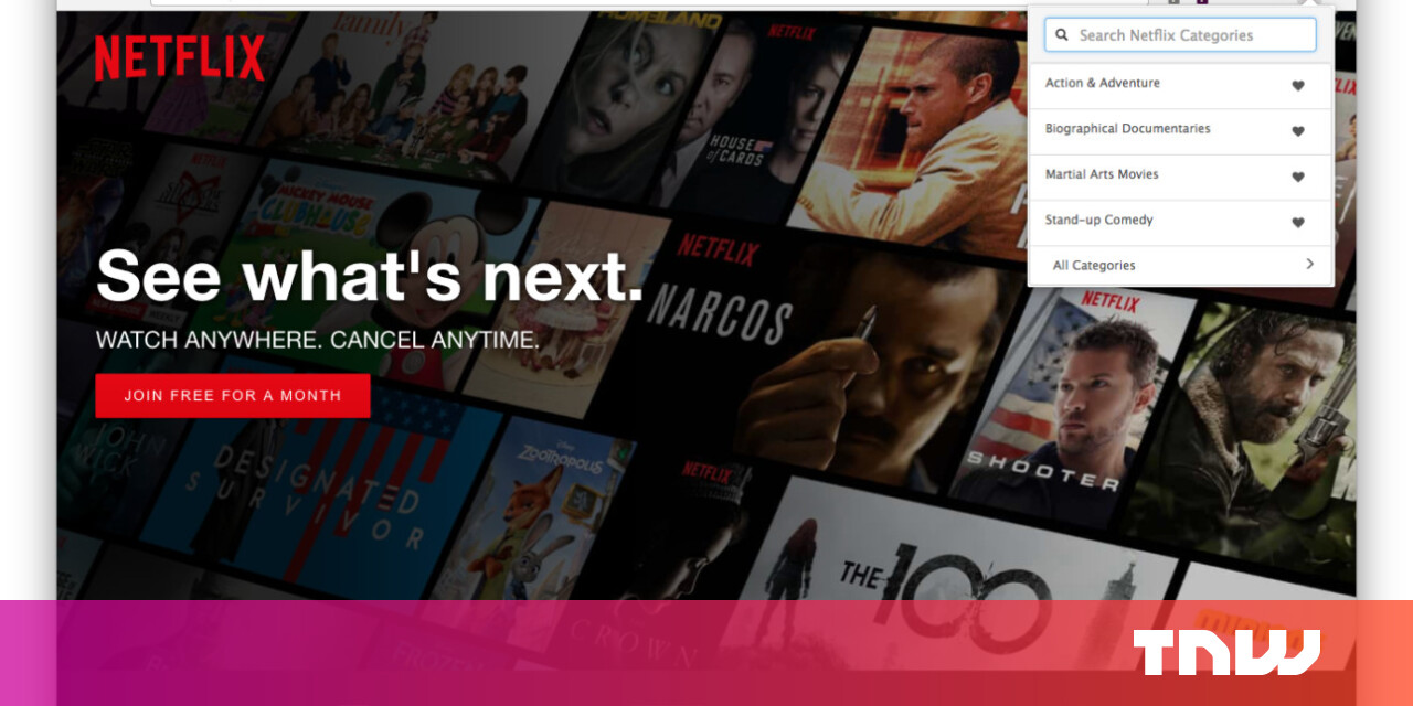 Netflix extension for Chrome is your shortcut to a ton of hidden categories