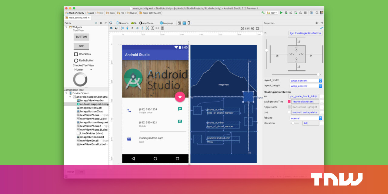 Android Studio gets a layout editor and Firebase integration