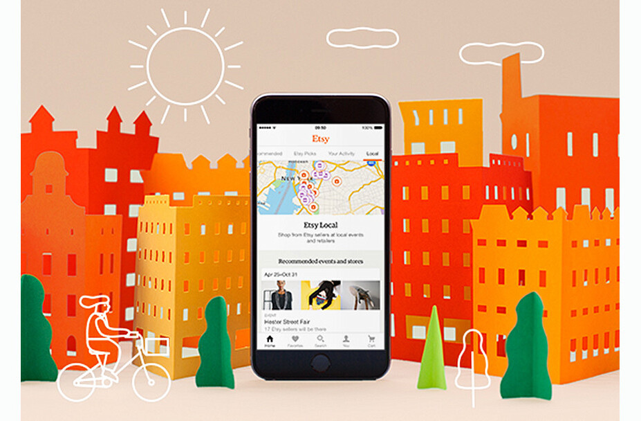 Etsy’s updated mobile app lets you locate local artisans on-the-go