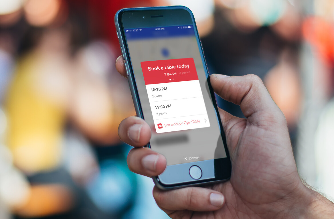 Foursquare now lets you make OpenTable reservations without leaving the app