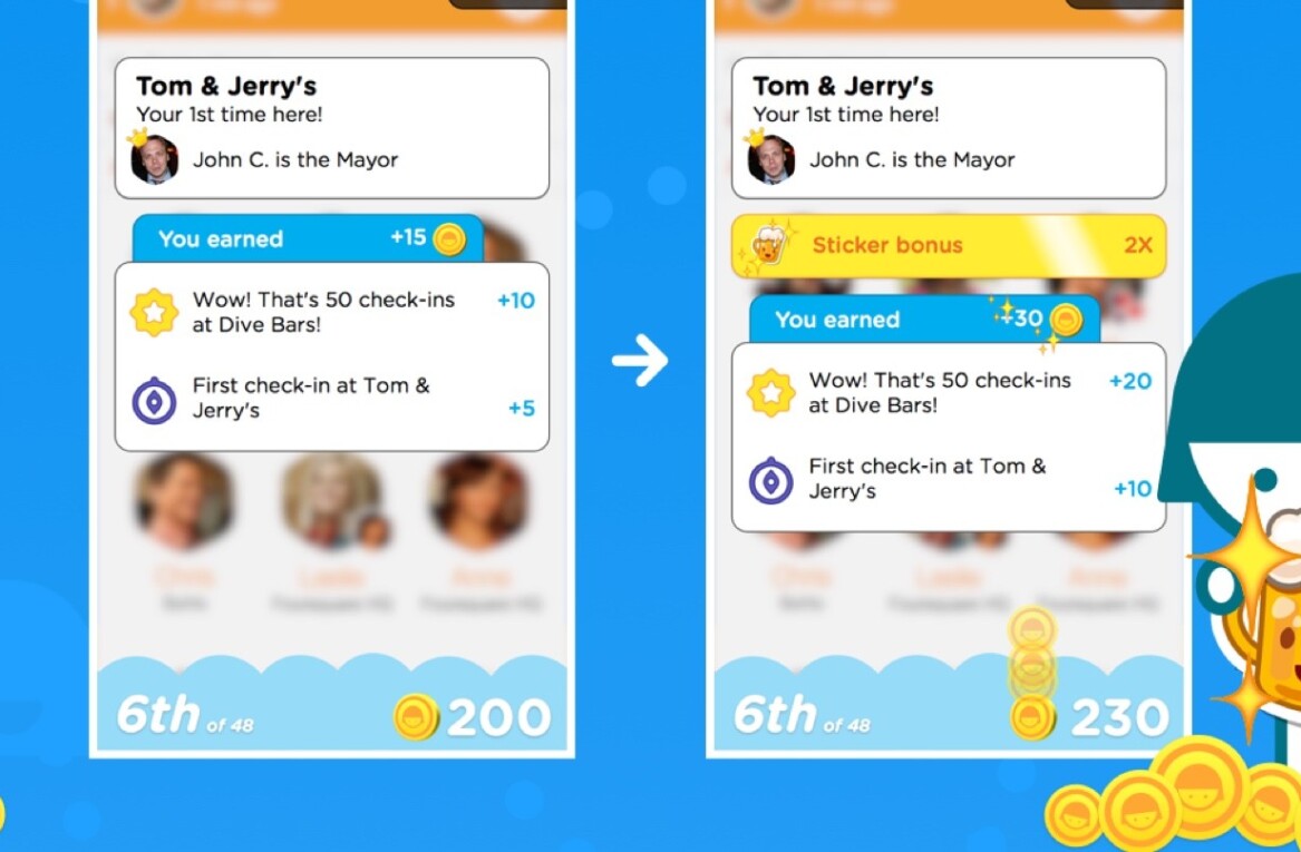 Foursquare’s Swarm gets an in-app virtual currency