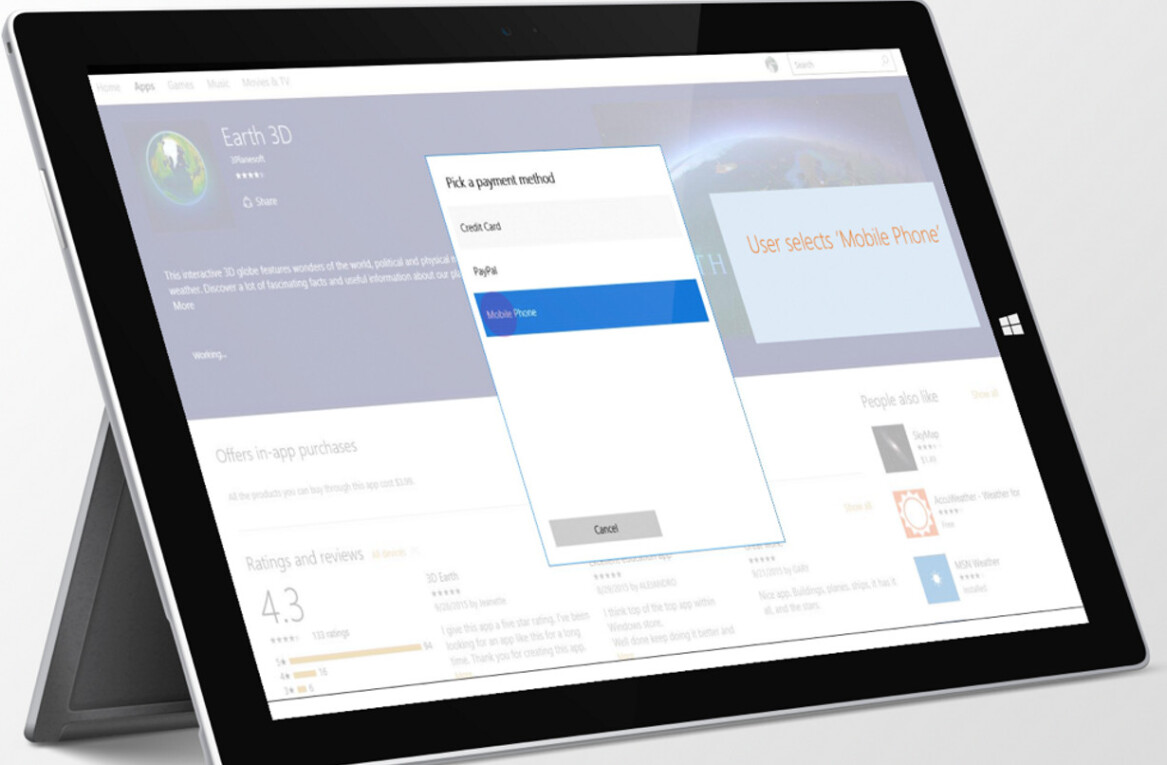 Sprint is the first network to enable carrier billing for downloads on Windows 10 devices