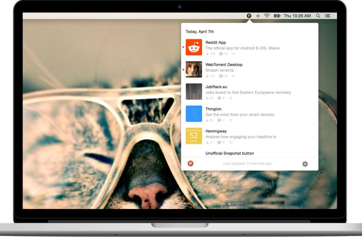 Product Hunt’s new Mac app is ready to invade your status bar