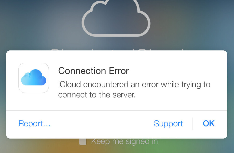 iCloud is down for some users