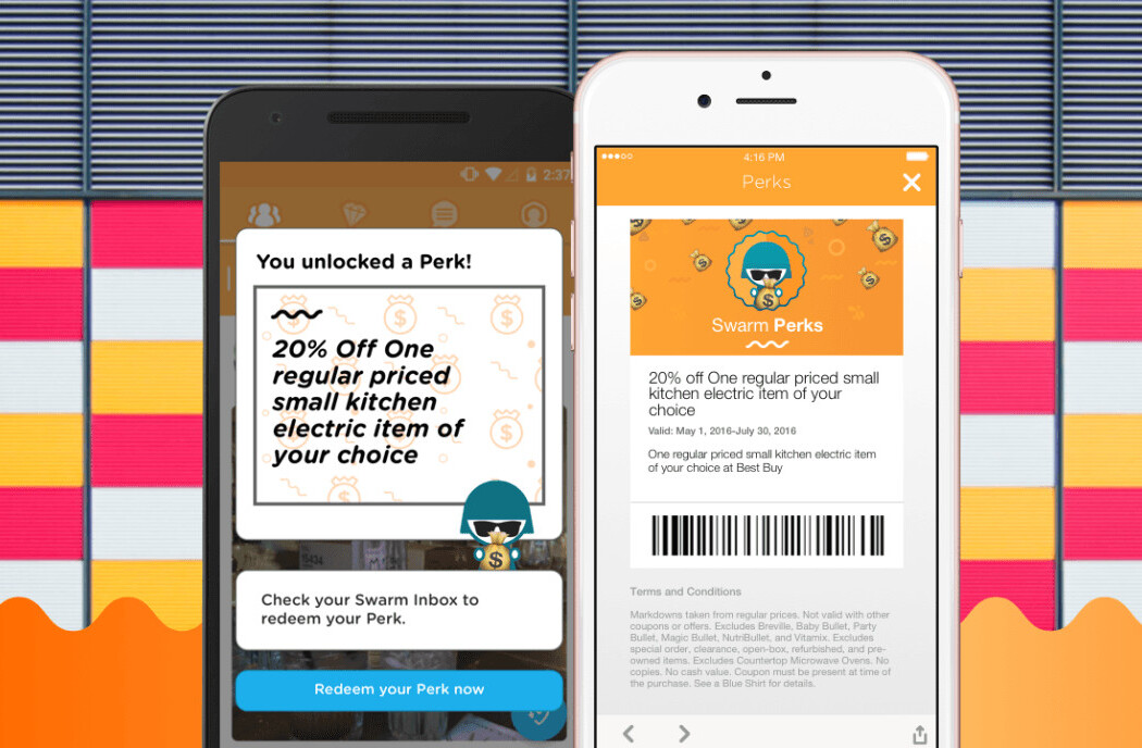 Swarm now offers perks with check-ins so it’s basically Foursquare before the split