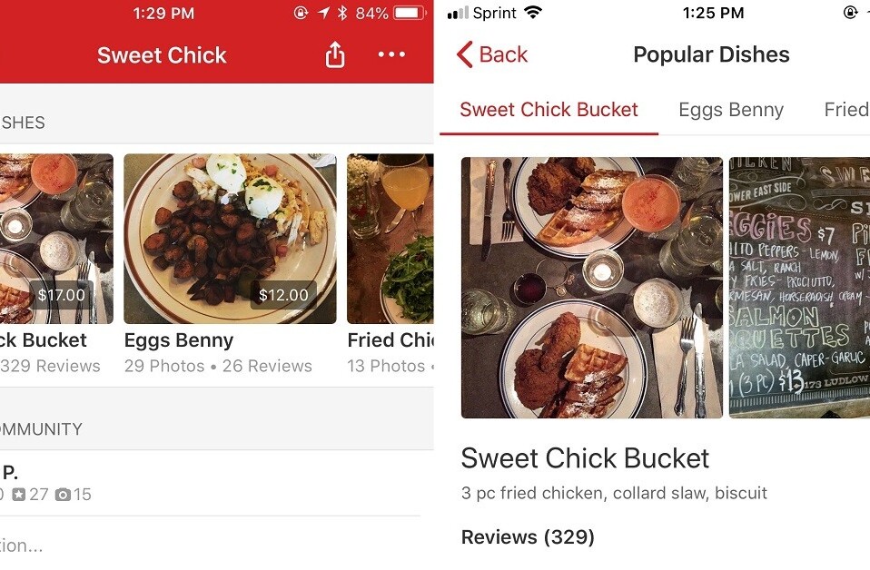 Yelp uses machine learning to create Popular Dishes list