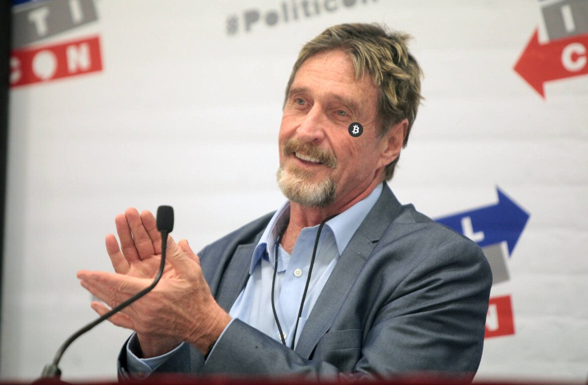 John McAfee’s ‘unhackable’ cryptocurrency wallet has been hacked (again)