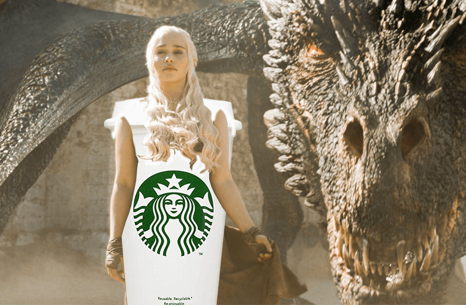 Even I, a fool, could photoshop the coffee cup out of the latest GoT episode
