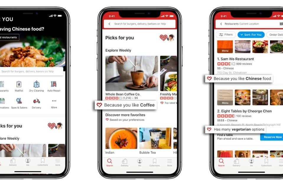 Yelp now lets you personalize its app based on lifestyle and diet